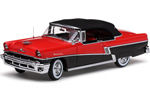 1956 Mercury Montclair Closed Convertible - Carousel Red / Tuxedo Black (SunStar Platinum) 1/18