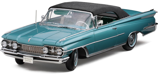 1959 Olds 98 Convertible - Aqua Mist Metalllic (SunStar Platinum) 1/18