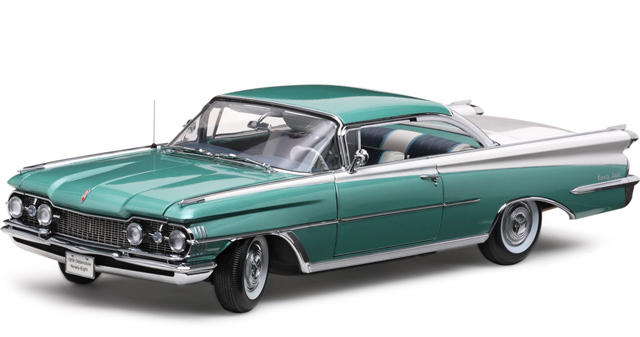 1959 Olds 98 Hardtop - Emerald Mist Poly/White (SunStar Platinum) 1/18