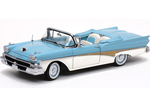 1958 Ford Fairlane Convertible - Azure Blue / Colonial White (SunStar Platinum) 1/18