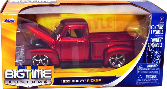 1953 Chevy Pickup Truck - Candy Red (DUB City) 1/24