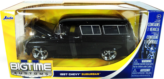 1957 Chevy Suburban - Black (DUB City) 1/24