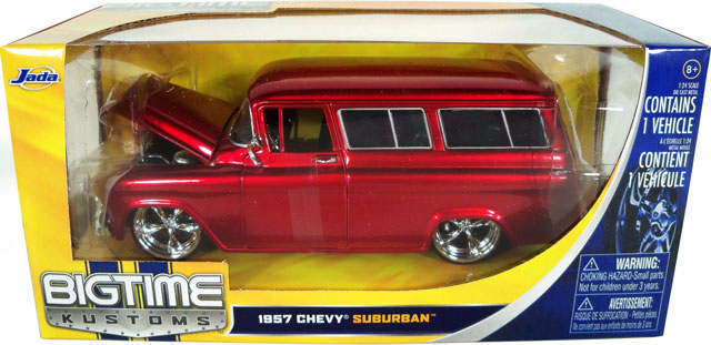 1957 Chevy Suburban - Red (DUB City) 1/24