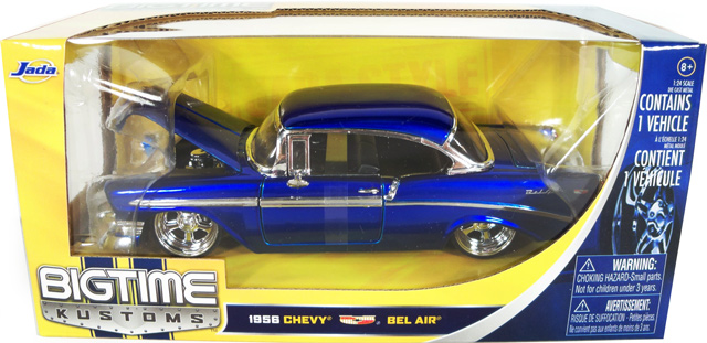 1956 Chevy Bel Air - Blue (DUB City) 1/24