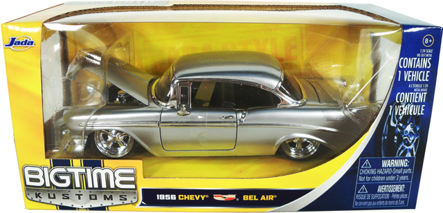 1956 Chevy Bel Air - Silver (DUB City) 1/24