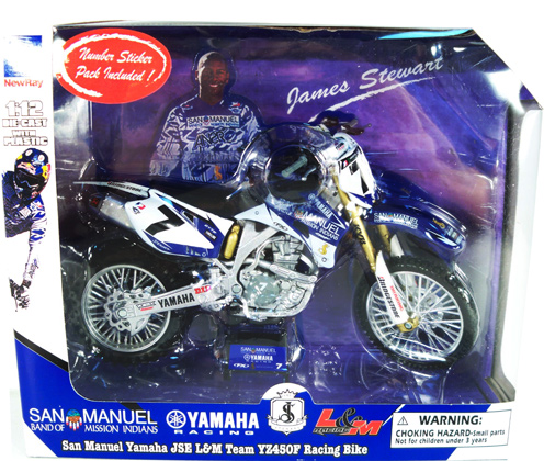 Yamaha YZ450F James Stewart Racing Bike (NewRay) 1/12