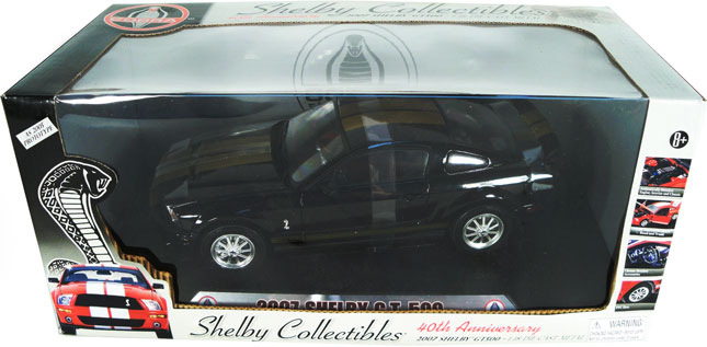 2007 Shelby Mustang GT-500 Black w/ Gold (Shelby Collectibles) 1/18