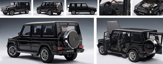 2009 AMG Mercedes-Benz G55 Facelift - Black (AUTOart) 1/18