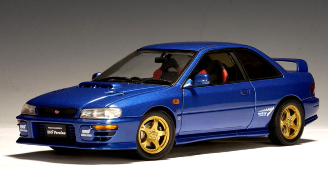 2001 Subaru Impreza WRX Type R - Blue (AUTOart) 1/18