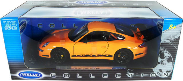 Porsche 911 (997) GT3 RS - Orange (Welly) 1/18