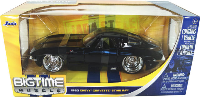 1963 Chevy Corvette Stingray - Black (DUB City Bigtime Muscle) 1/24