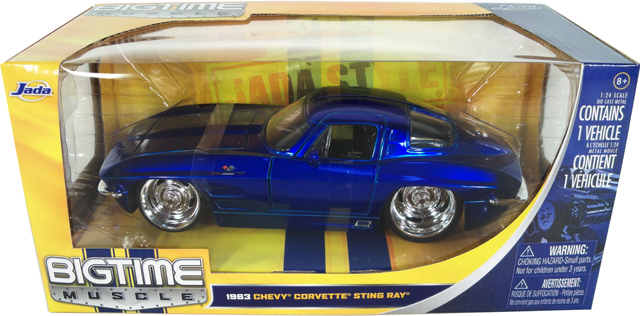 1963 Chevy Corvette Stingray - Blue (DUB City Bigtime Muscle) 1/24