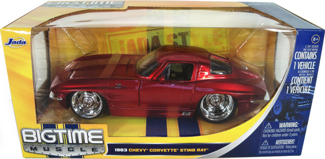 1963 Chevy Corvette Stingray - Red (DUB City Bigtime Muscle) 1/24