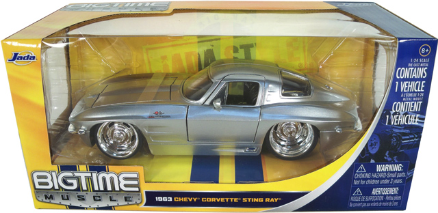 1963 Chevy Corvette Stingray - Silver (DUB City Bigtime Muscle) 1/24