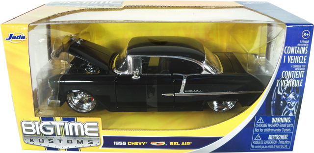 1955 Chevy Bel Air - Black (DUB City Bigtime Muscle) 1/24