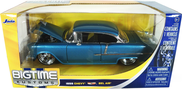 1955 Chevy Bel Air - Blue (DUB City Bigtime Muscle) 1/24