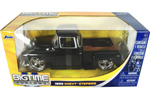 1955 Chevy Stepside Pickup - Black (Bigtime Muscle) 1/24