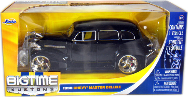 1939 Chevy Master Deluxe - Glossy Black (Bigtime Kustoms) 1/24