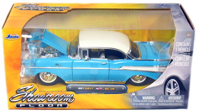 1957 Chevy Bel Air - Blue (Jada Toys Showroom Floor) 1/24