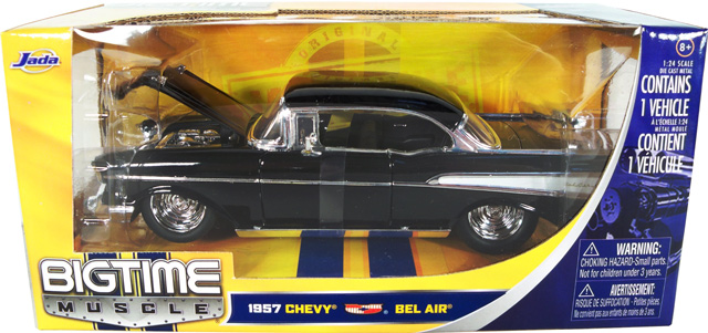 1957 Chevy Bel Air - Black (DUB City Bigtime Muscle) 1/24