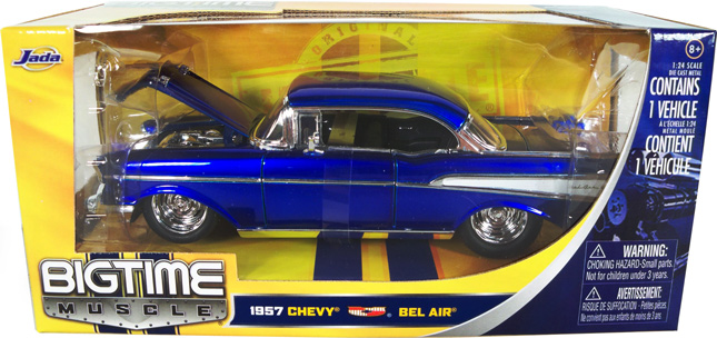 1957 Chevy Bel Air - Blue (DUB City Bigtime Muscle) 1/24