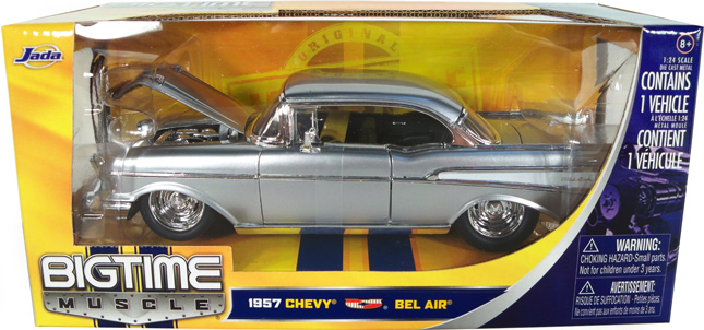 1957 Chevy Bel Air - Silver (DUB City Bigtime Muscle) 1/24