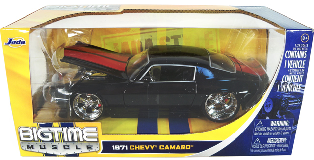 1971 Chevy Camaro - Glossy Black (DUB City Bigtime Muscle) 1/24