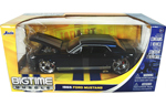 1965 Ford Mustang - Black w/ Silver Stripes (DUB City Bigtime Muscle) 1/24