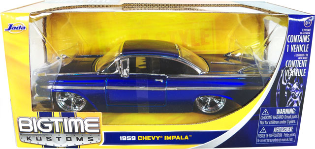 1959 Chevy Impala - Candy Blue (Bigtime Kustoms) 1/24