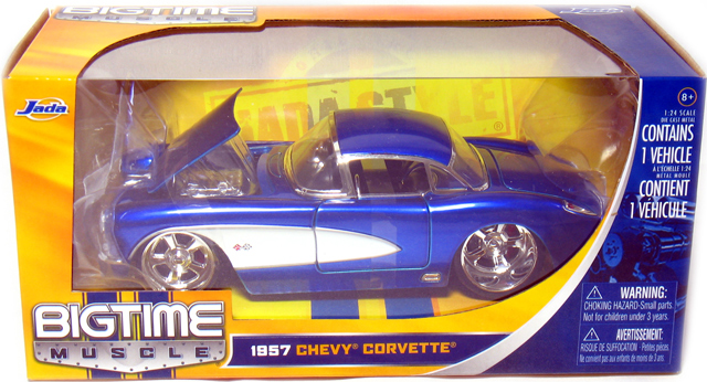 1957 Chevy Corvette - Blue (DUB City Bigtime Muscle) 1/24