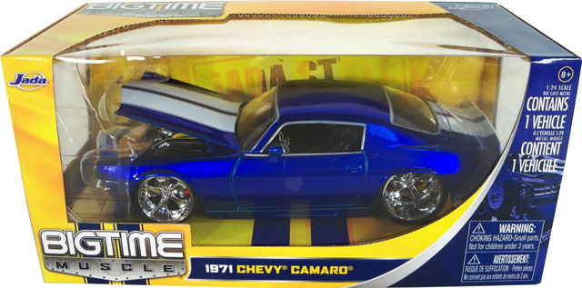 1971 Chevy Camaro - Candy Blue (DUB City Bigtime Muscle) 1/24