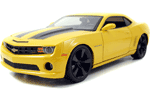 Chevy Camaro SS - Yellow w/ Black Stripes (DUB City) 1/18