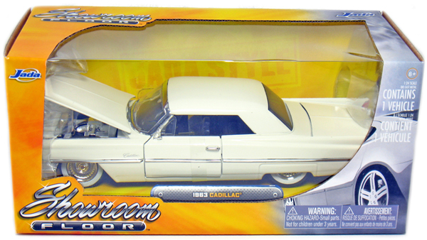 1963 Cadillac DeVille White (Jada Toys Showroom Floor) 1/24 dud city