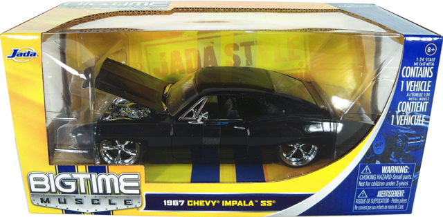 1967 Chevy Impala SS - Glossy Black (DUB City) 1/24