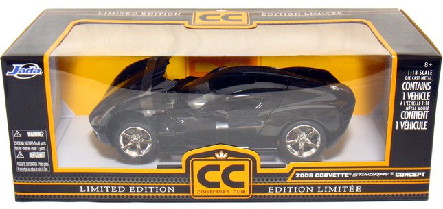 2009 Chevy Corvette Sting Ray Concept - Black (DUB City) 1/18