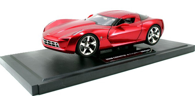 2009 Chevy Corvette Sting Ray Concept - Candy Red (DUB City) 1/18