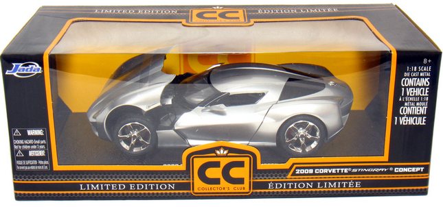 2009 Chevy Corvette Sting Ray Concept - Silver (DUB City) 1/18