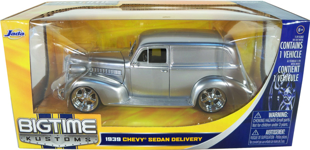 1939 Chevy Sedan Delivery Truck - Silver (Bigtime Kustoms) 1/24