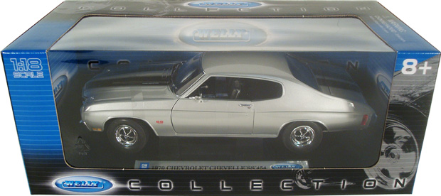 1970 Chevy Chevelle SS454 - Silver (Welly) 1/18