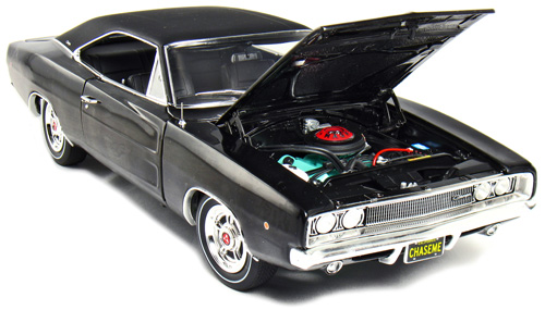 1968 Dodge Charger R/T 440 - Black (Ertl American Muscle) 1/18 autoworld diecast amm-943