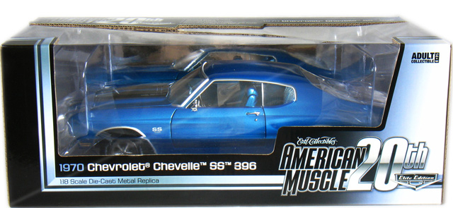 1970 Chevy Chevelle SS396 - Lemans Blue (Ertl American Muscle) 1/18 amm956 diecast car