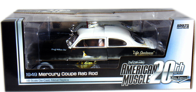 1949 Mercury Coupe Rat Rod Police (Ertl American Muscle) 1/18 box amm961