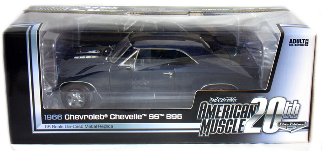 1966 Chevy Chevelle SS 396 - Danube Blue (Ertl American Muscle) 1/18