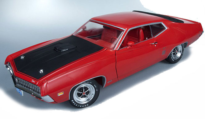 1970 Ford Torino GT 429CJ - Medium Red (Ertl American Muscle AutoWorld) 1/18