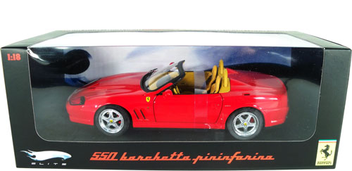 Ferrari 550 Barchetta Pininfarina - Red (Hot Wheels Elite) 1/18