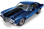 1970 Chevy Chevelle SS396 - Le Mans Blue Chrome (Ertl American Muscle) 1/18