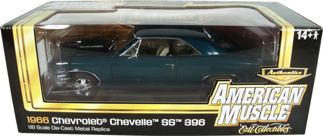 1966 Chevy Chevelle SS396 - Tropical Turquoise (Ertl American Muscle) 1/18