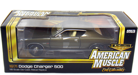 1971 Dodge Charger 500 - Dark Gold Metallic (Ertl American Muscle) 1/18 amm-934