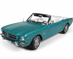 1965 Ford Mustang Convertible - Dynasty Green (Ertl American Muscle) 1/18