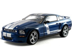 2006 Shelby Mustang CS6 - Vista Blue with Silver Stripes (Shelby Collectibles) 1/18